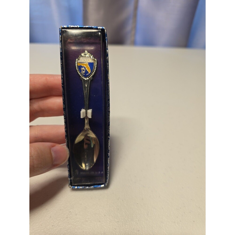 1980s Vintage Florida State Collectable Silver Spoon From Walt Disney World